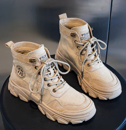 Botas de trabajo altas para hombres con estilo británico