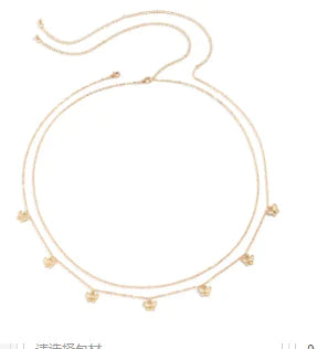 Cadena de cintura de mariposa para mujeres