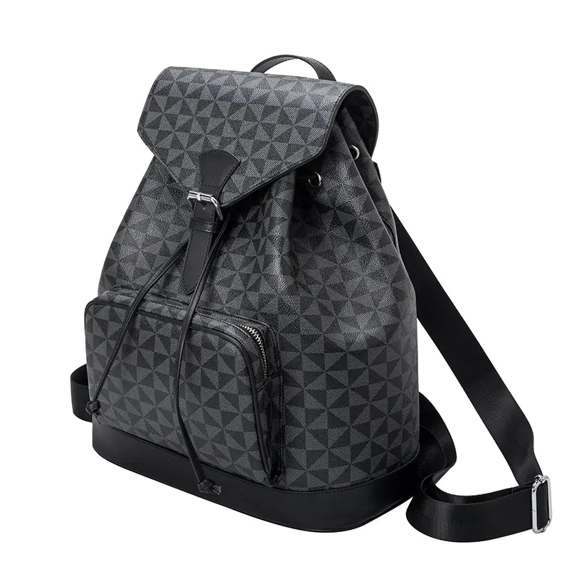 Mochila grande de cuero anti-robo para mujeres