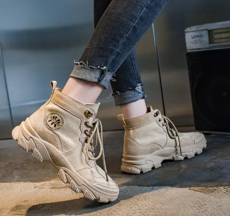 Botas de trabajo altas para hombres con estilo británico