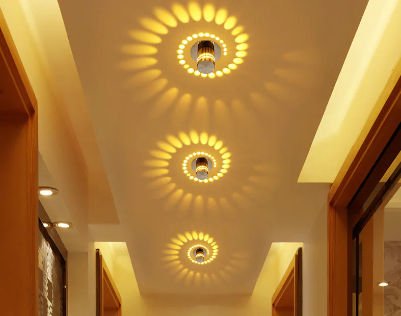 Foco de pared corredor de cambio de color LED moderno