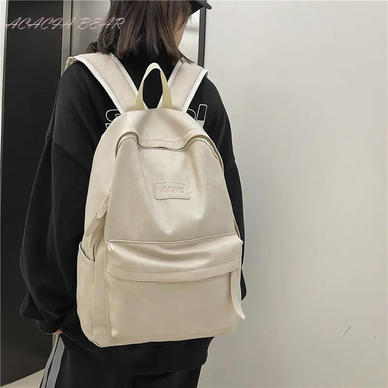 Mochila de moda de color sólido de alta calidad