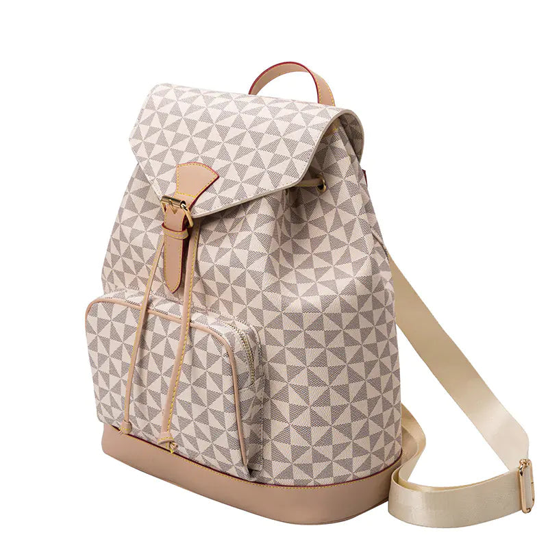 Mochila grande de cuero anti-robo para mujeres